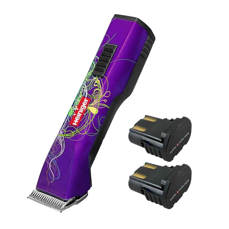 Tosatrice Heiniger Saphir Style con due batterie e valigetta