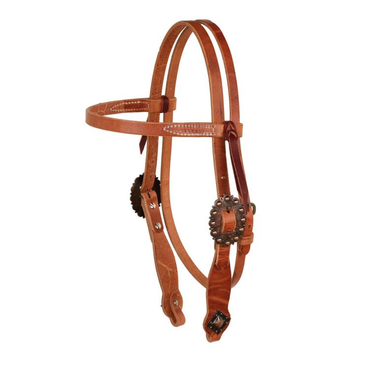 Testiera Western BCL con Briglie Copper spotted BUTTLE