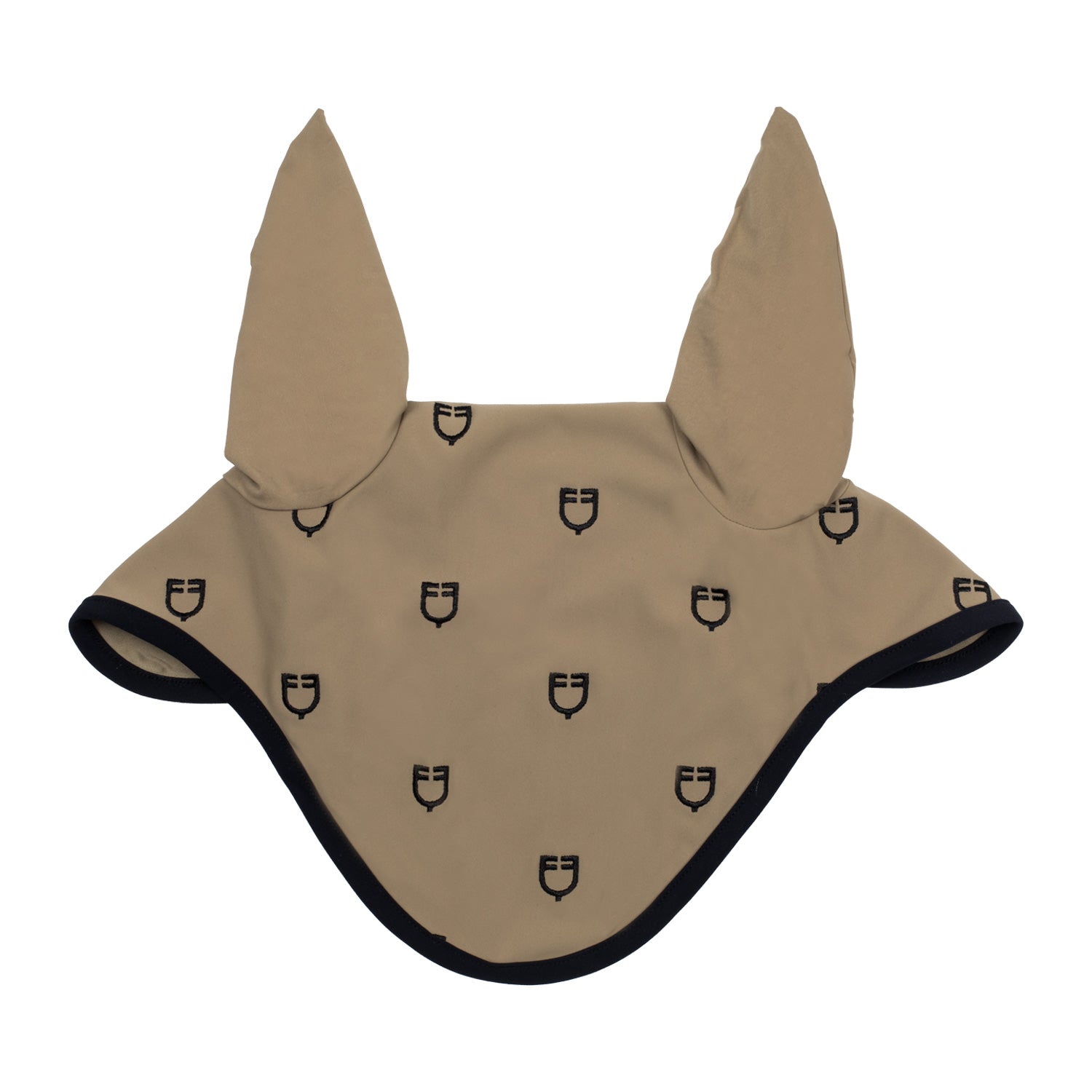 Equestro cuffietta equestro multilogo in tessuto tecnico black line edition - Colore BROWN/BLACK