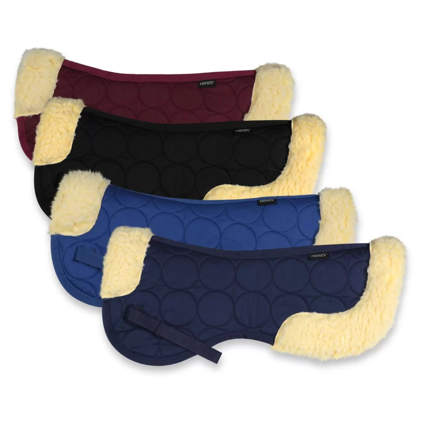 Semisottosella Horses Roundy con inserti in lanetta