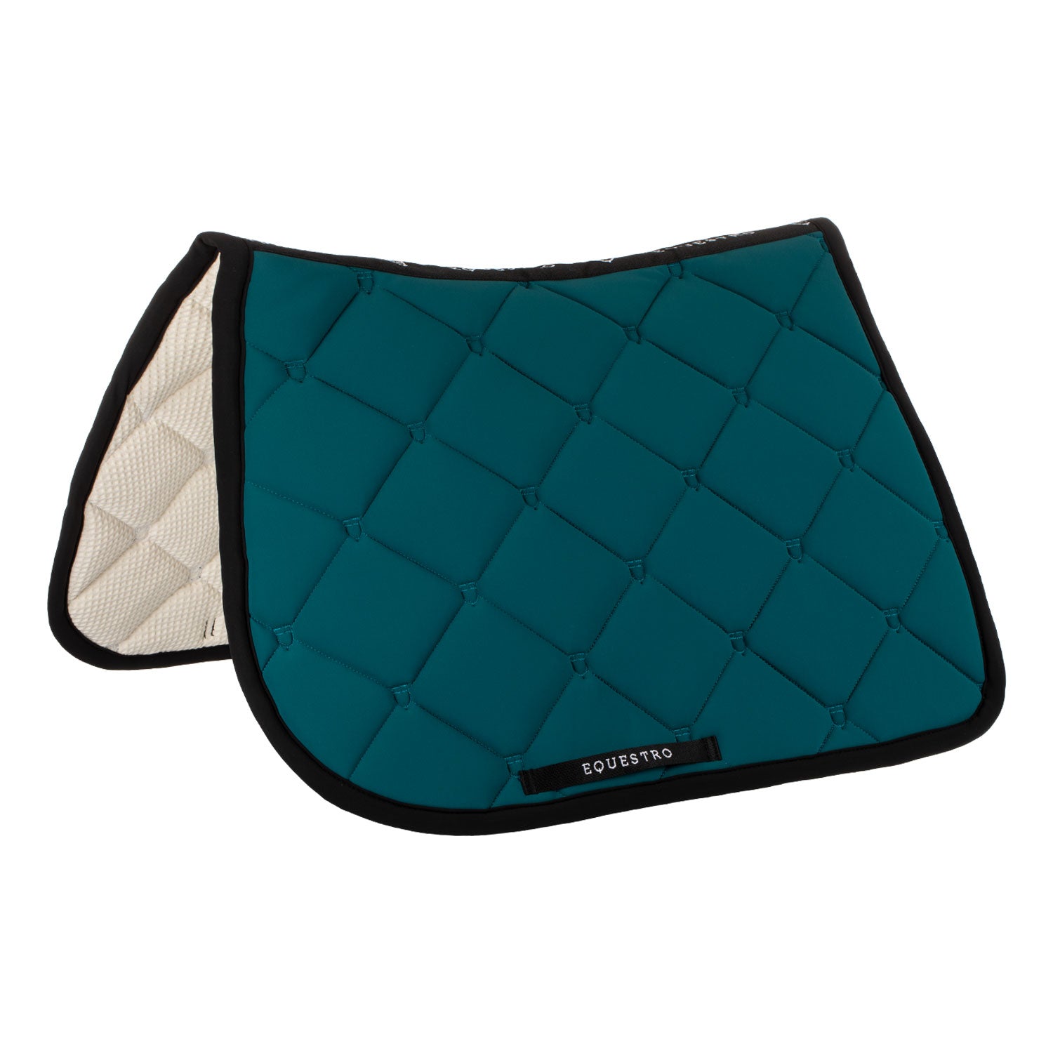 Equestro sottosella jumping equestro multilogo in tessuto tecnico black line edit - Colore PETROL (548C)