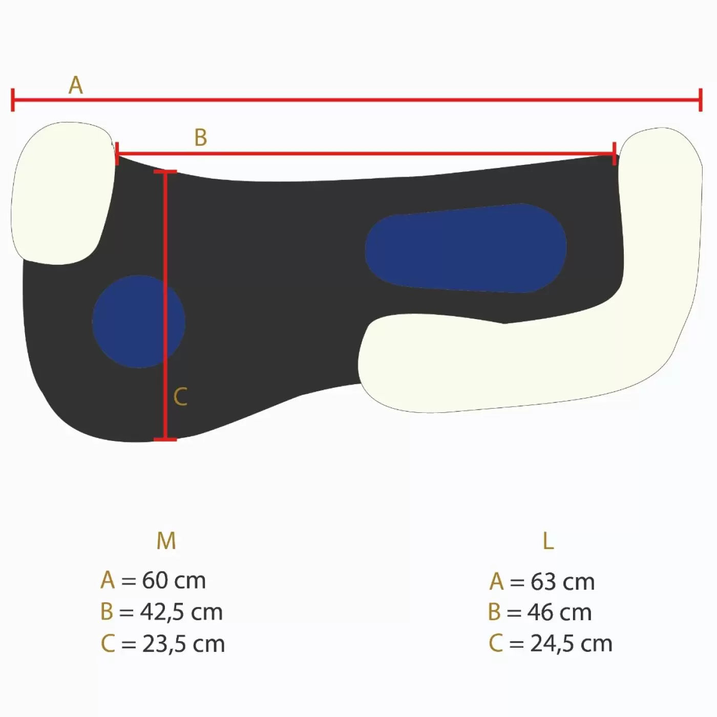 Semisottosella Gel-Eze Sheepskin Pad + Gel (AGNELLO + GEL)