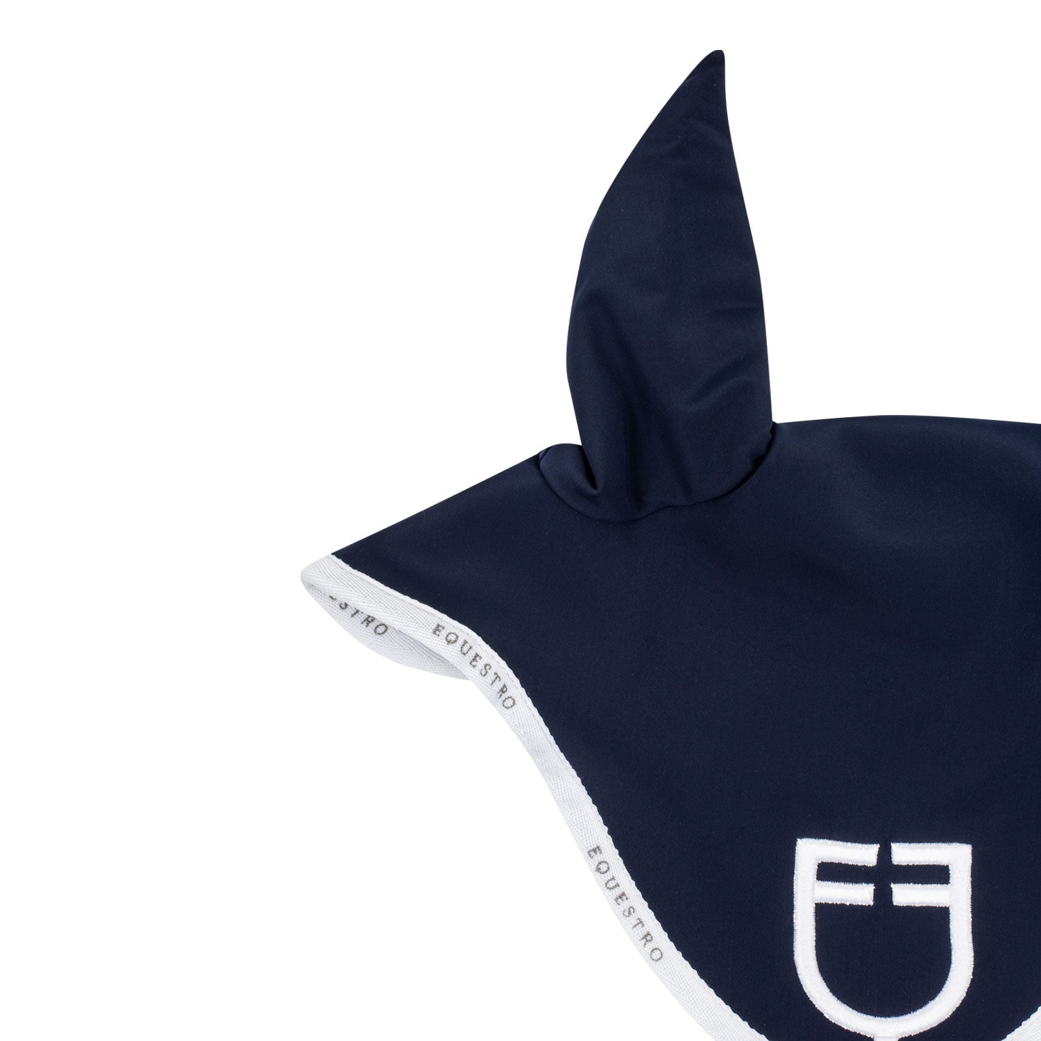 Equestro cuffietta modello gp con logo - Colore NAVY/WHITE