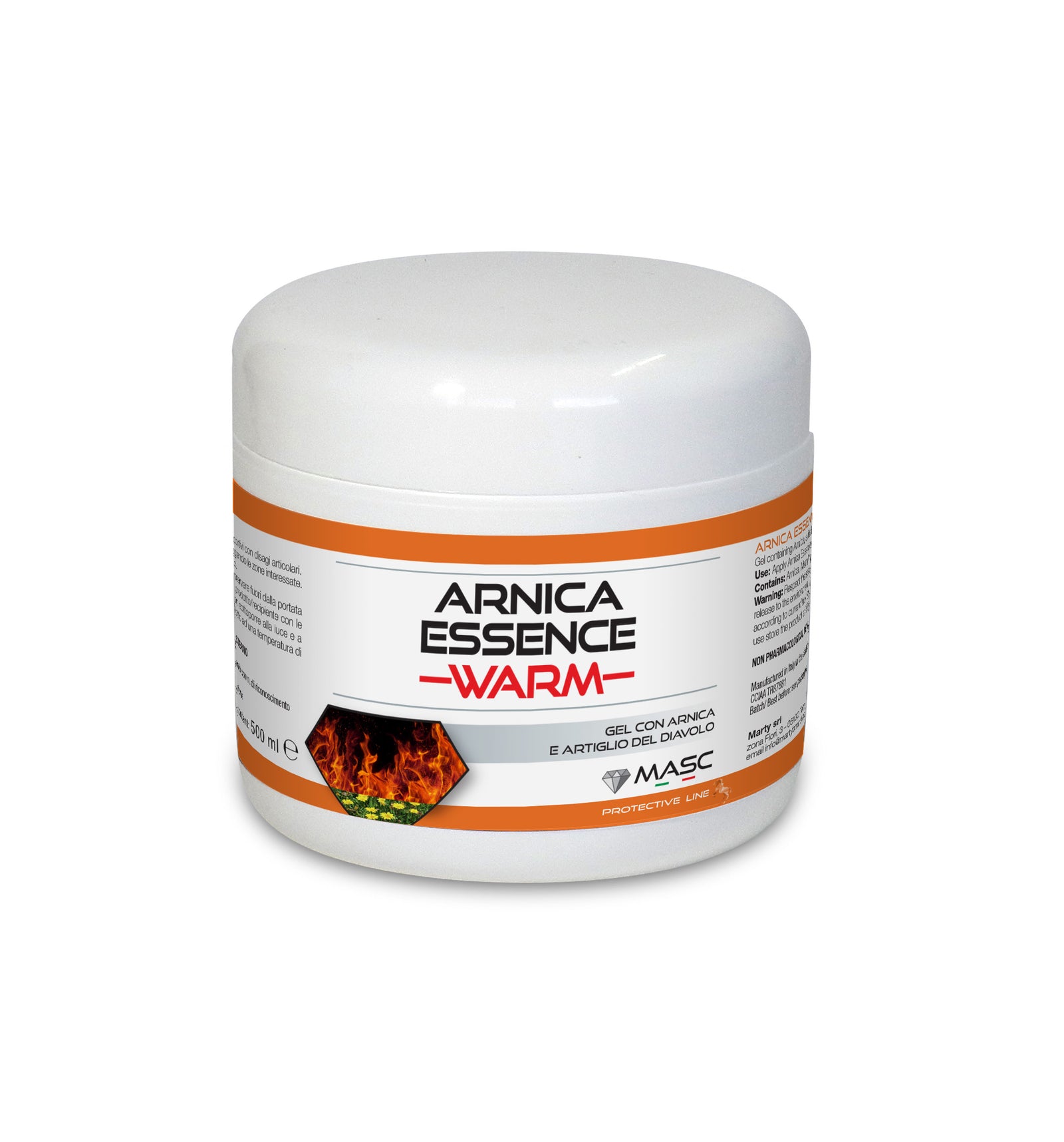 MASC Arnica Essence Warm con artiglio del diavolo 500ml