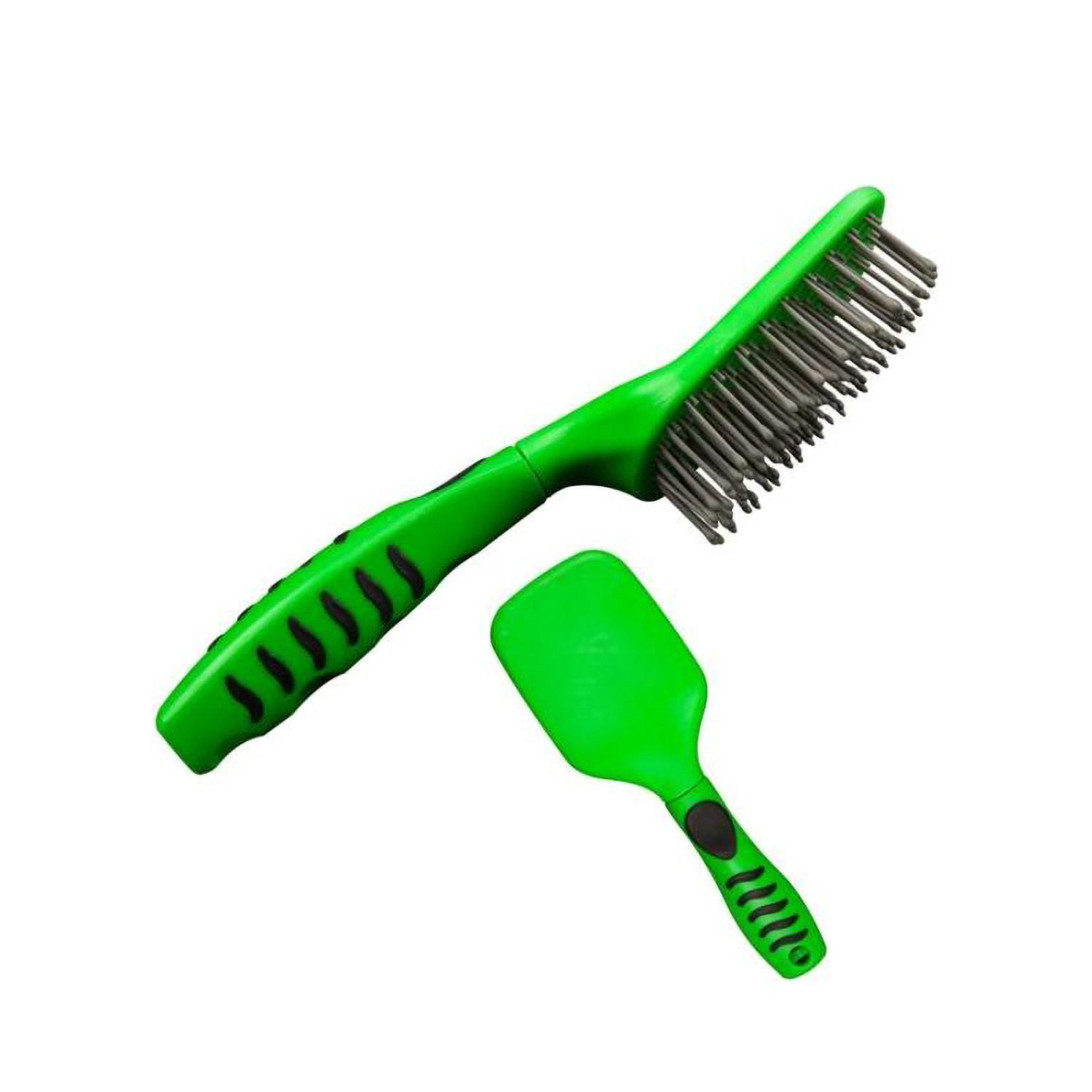 Umbria equitazione spazzola coda e criniera c/manico ergonomico lime, fuxia , turquoise - Colore LIME