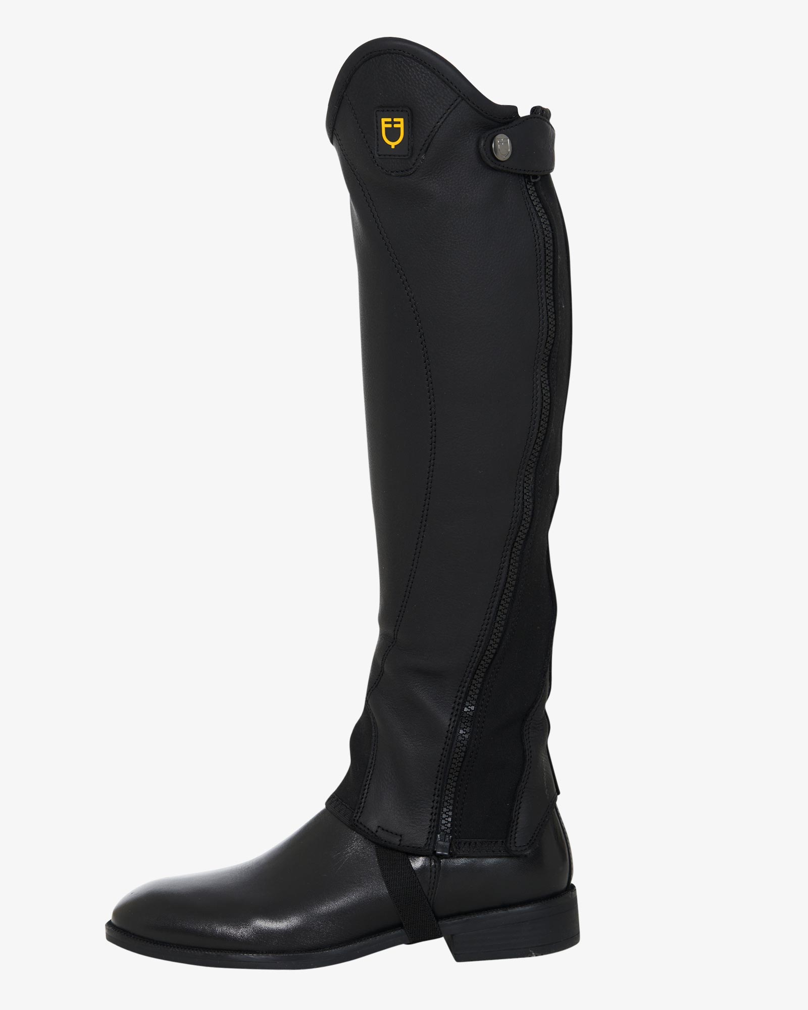Ghette unisex corte Equestro Magellano in morbido cuoio con cerniera laterale