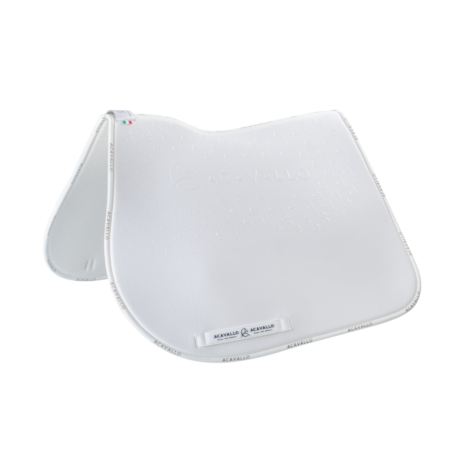 Acavallo jumping pad w/gel grip & bamboo fiber underside - Colore WHITE/WHITE