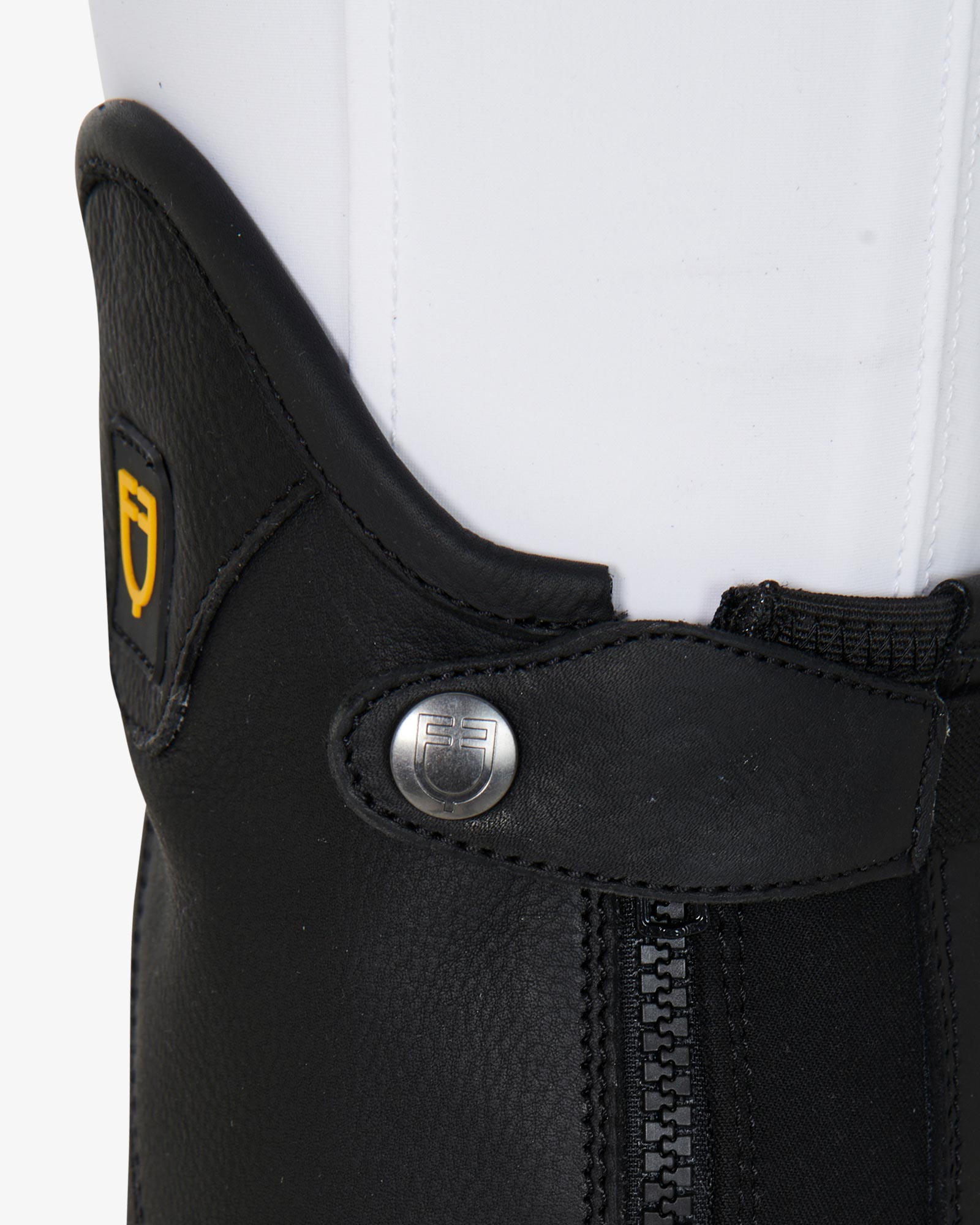 Ghette unisex Equestro Magellano in cuoio con cerniera laterale