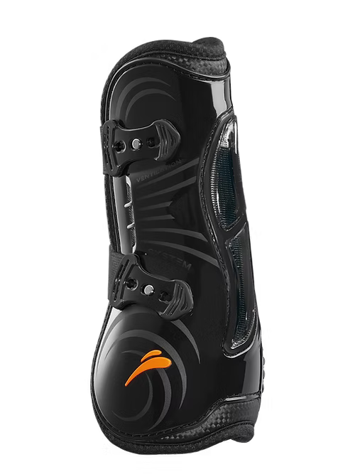 Stinchiere paratendini eQuick eAirshock Front Legend black fluid Limited Edition