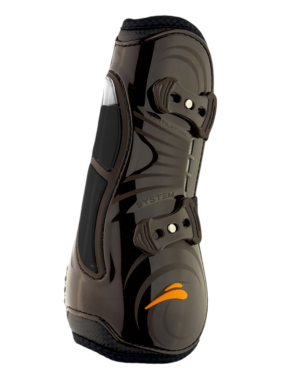 Stinchiere paratendini eQuick eAirshock Front Legend black fluid Limited Edition