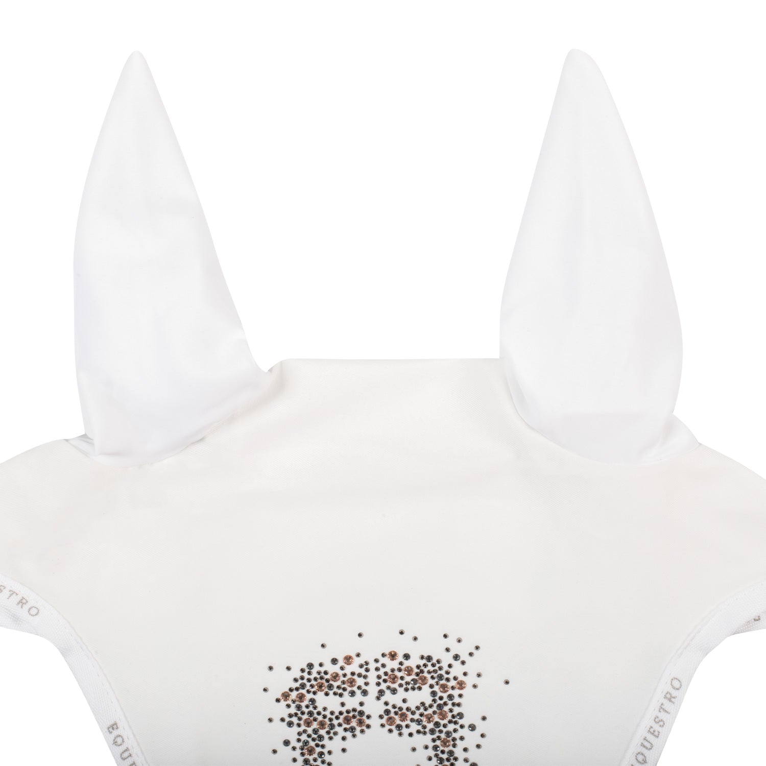 Equestro diamond logo fly veil - Colore WHITE