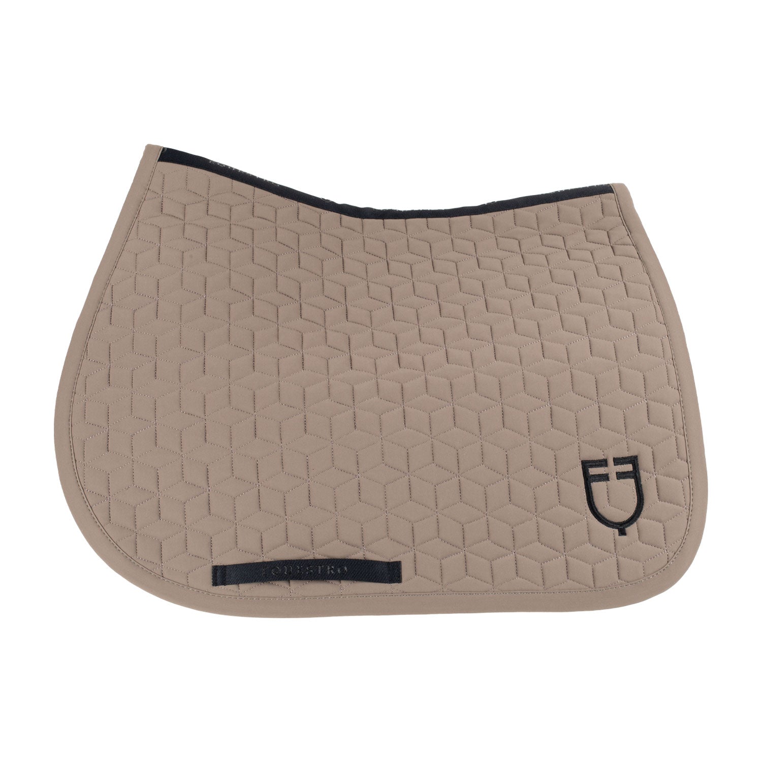 Equestro cube quilting jumping saddle pad - Colore WALNUT (18-1112)