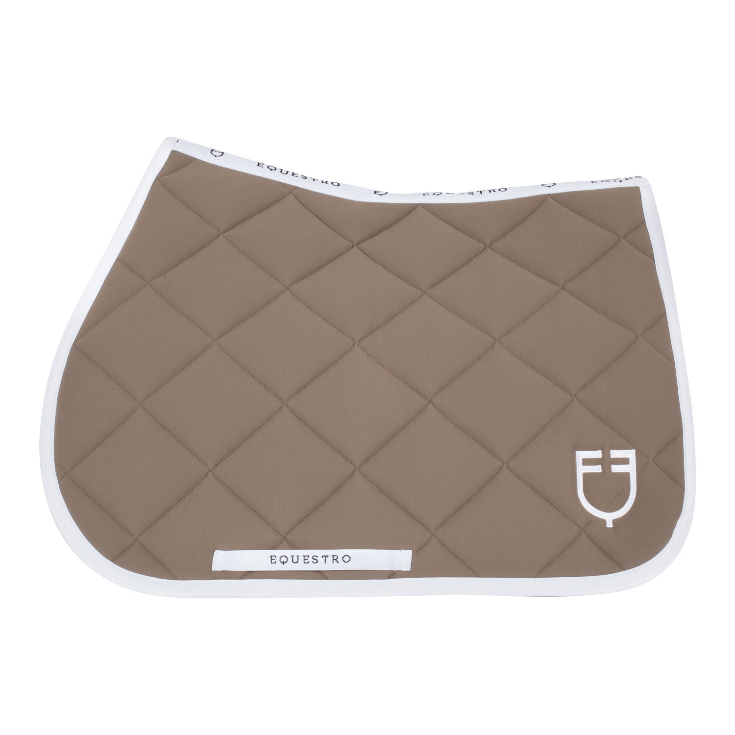 Equestro sottosella jumping equestro in tessuto tecnico white line edition - Colore WALNUT (18-1112)
