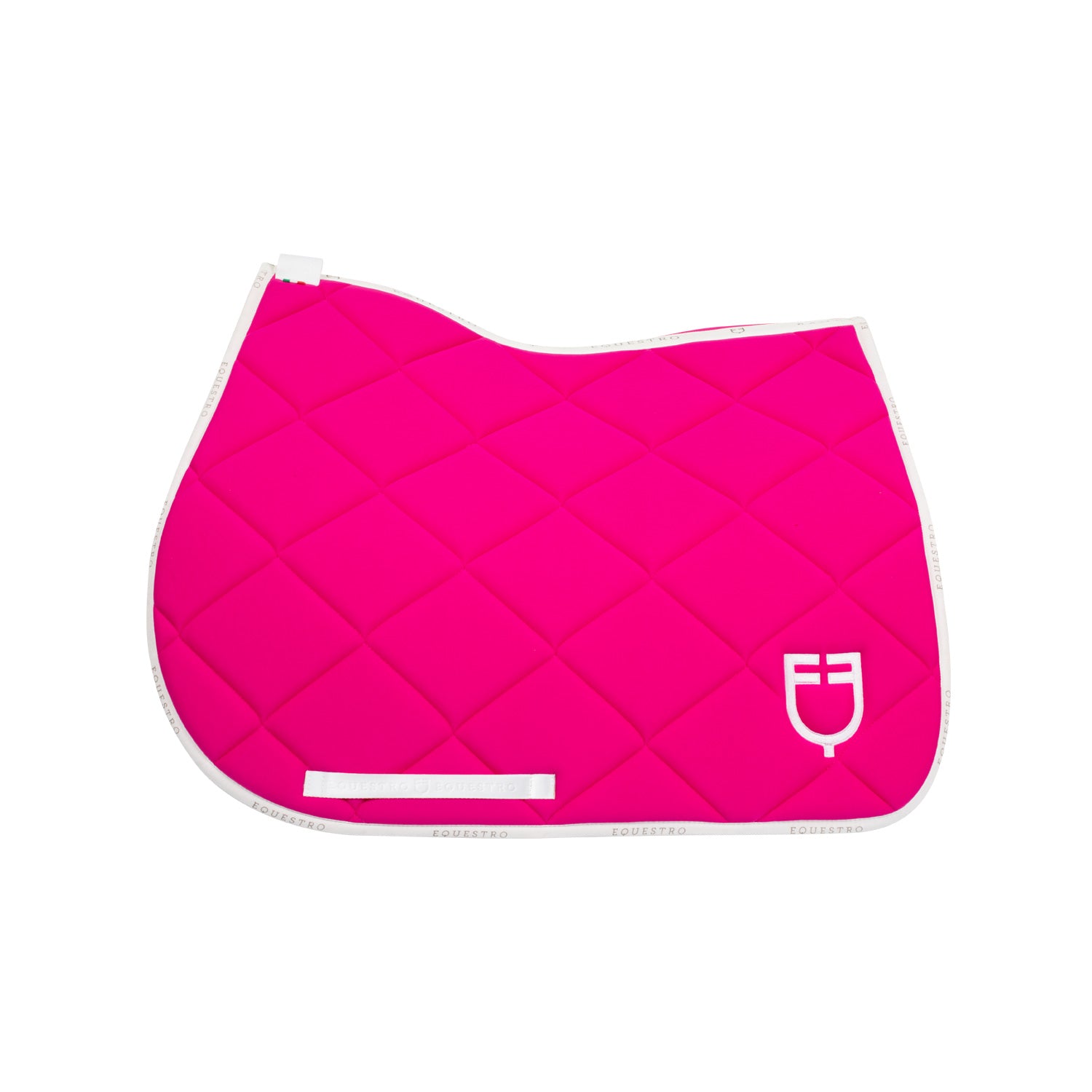 Equestro sottosella modello gp con logo - Colore FUCSIA/WHITE