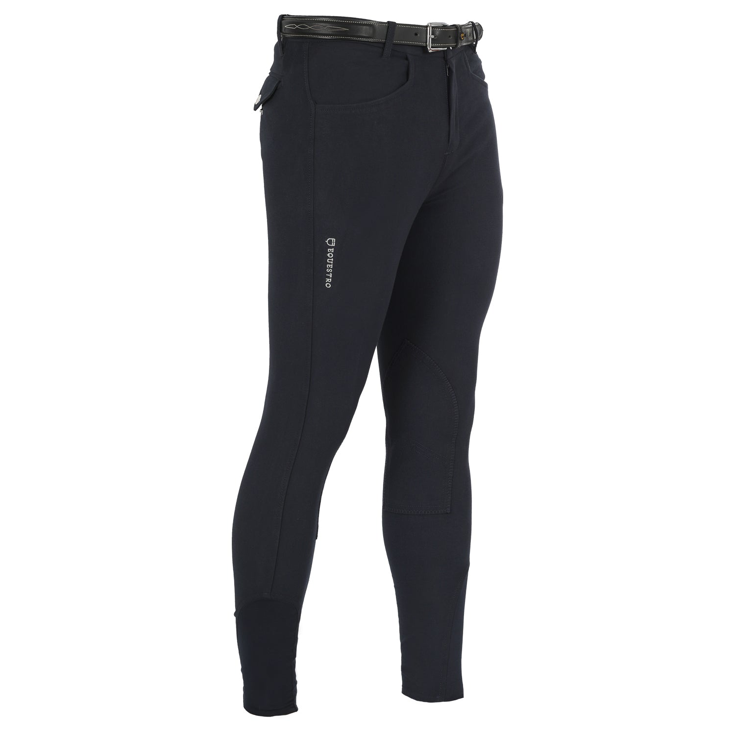 Pantaloni Uomo in cotone elasticizzato Equestro Crono per Stagione Fredda