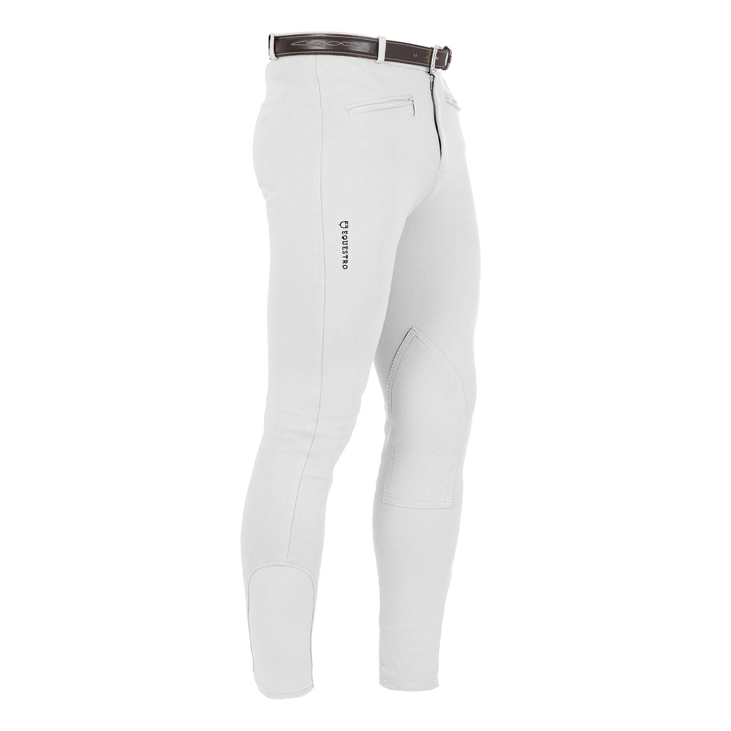 Pantaloni Uomo in cotone elasticizzato Equestro Crono per Stagione Fredda