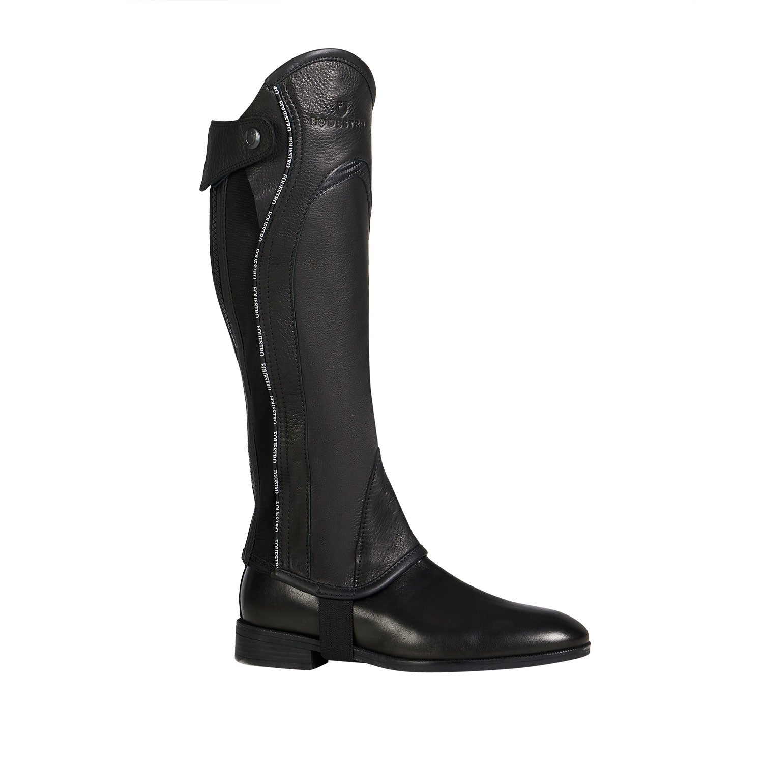 Ghette bambini Equestro Piping in cuoio con morbido elastico