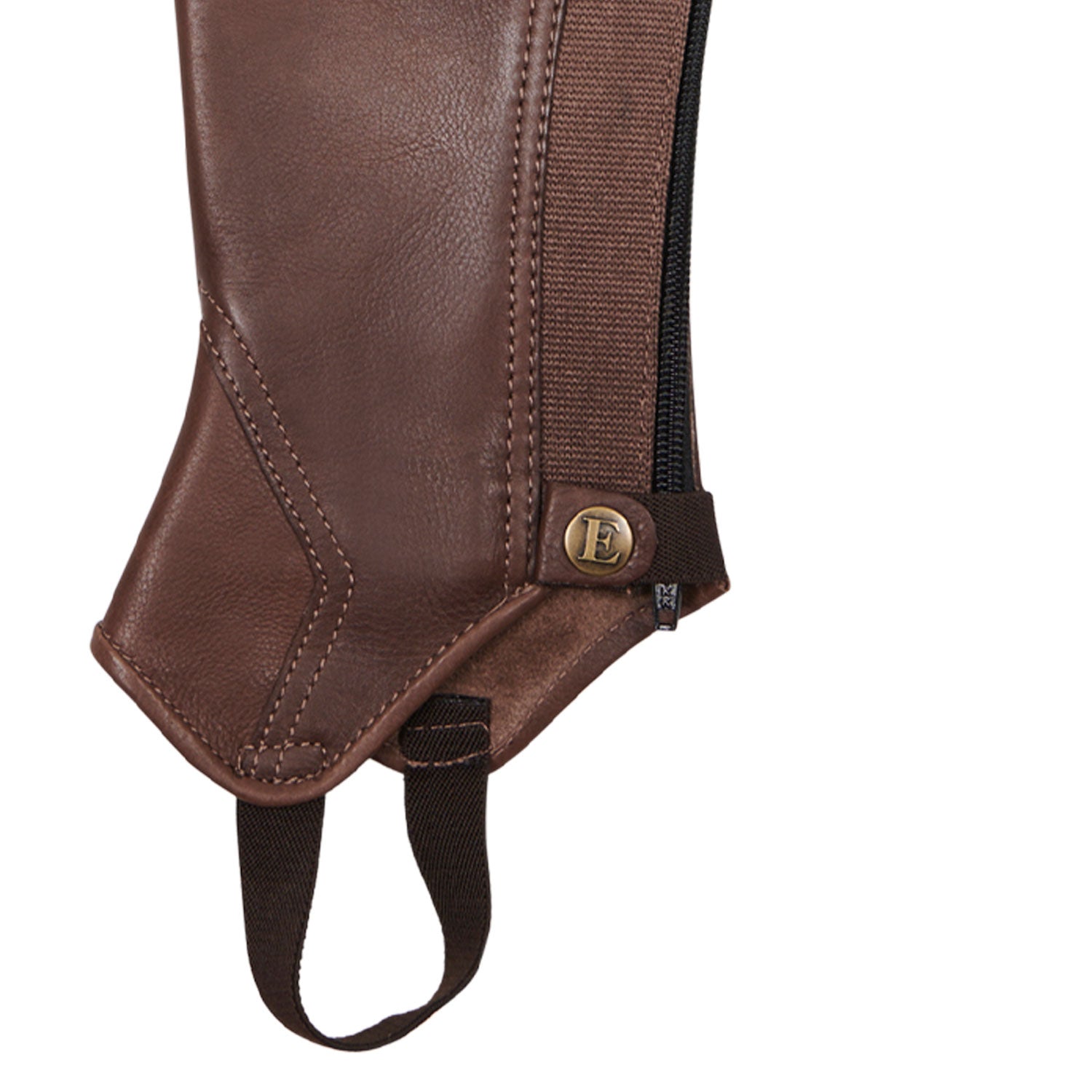 Ghette unisex Equestro Dunster in morbido cuoio di alta qualità