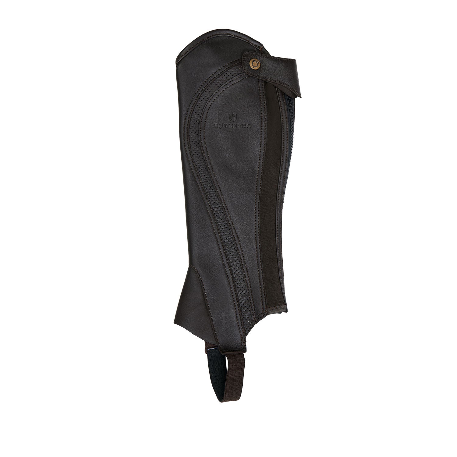 Ghette unisex Equestro Salisbury in pelle e inserti in pelle traforata