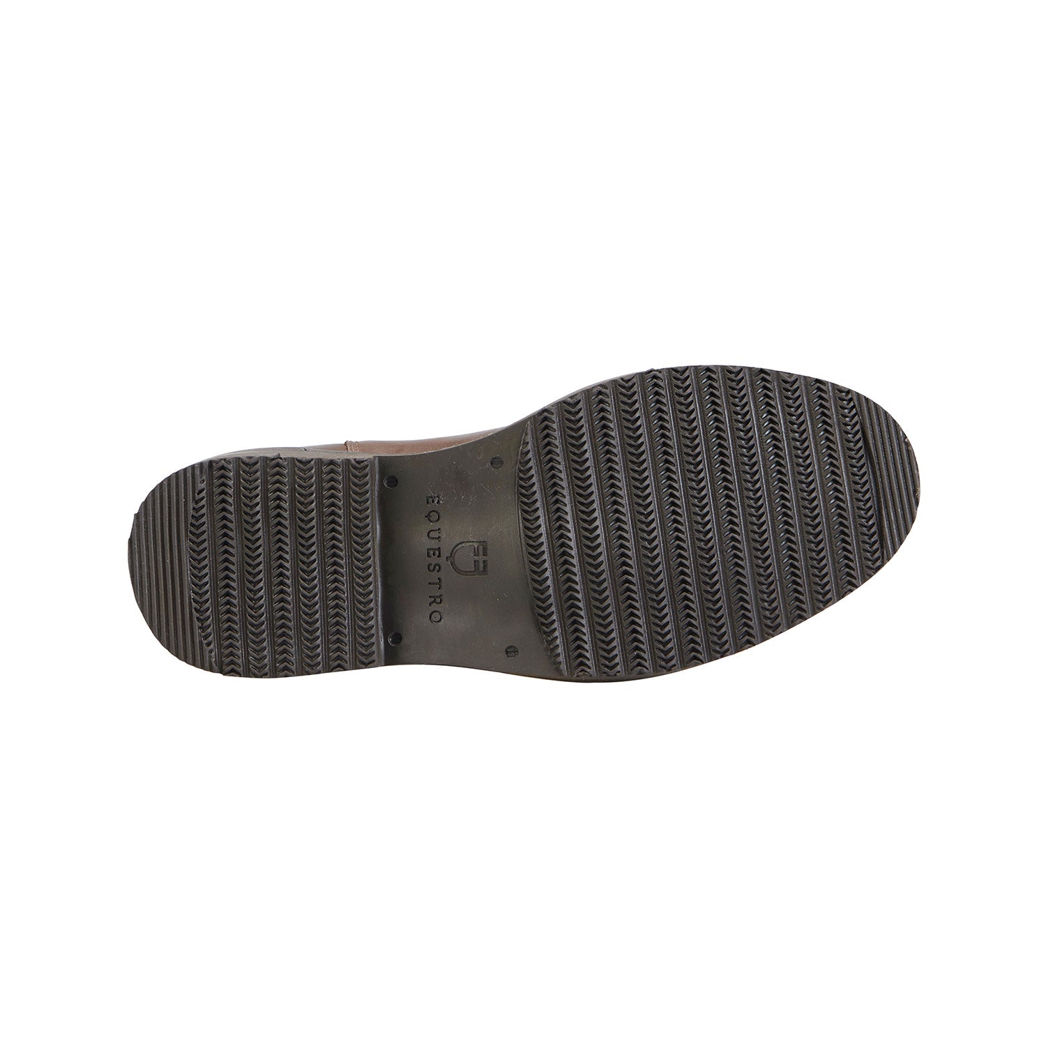 Stivaletti equitazione Jodhpur in vitello pieno fiore con suola in gomma antiscivolo