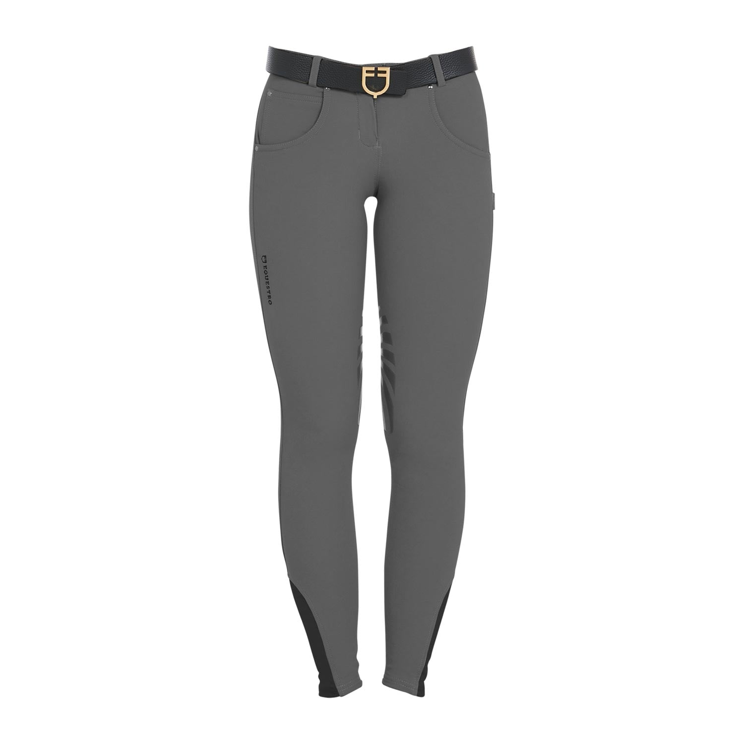 Pantaloni slim fit donna Equestro Olimpia con grip in silicone