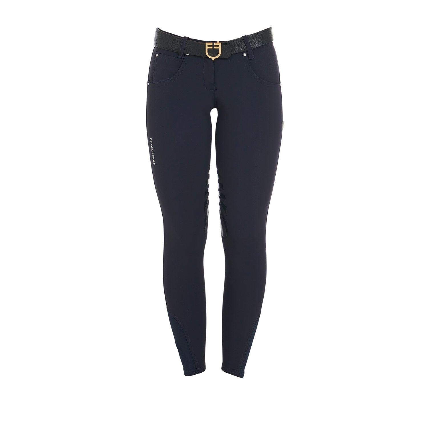 Pantaloni slim fit donna Equestro Olimpia con grip in silicone