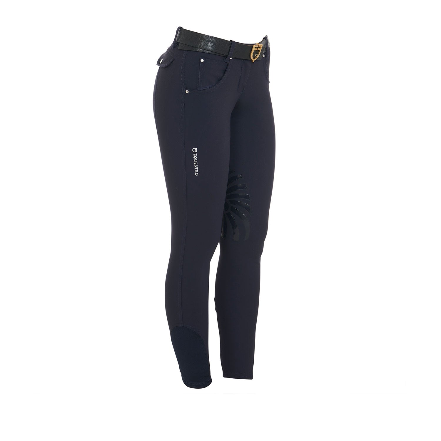 Pantaloni slim fit donna Equestro Olimpia con grip in silicone