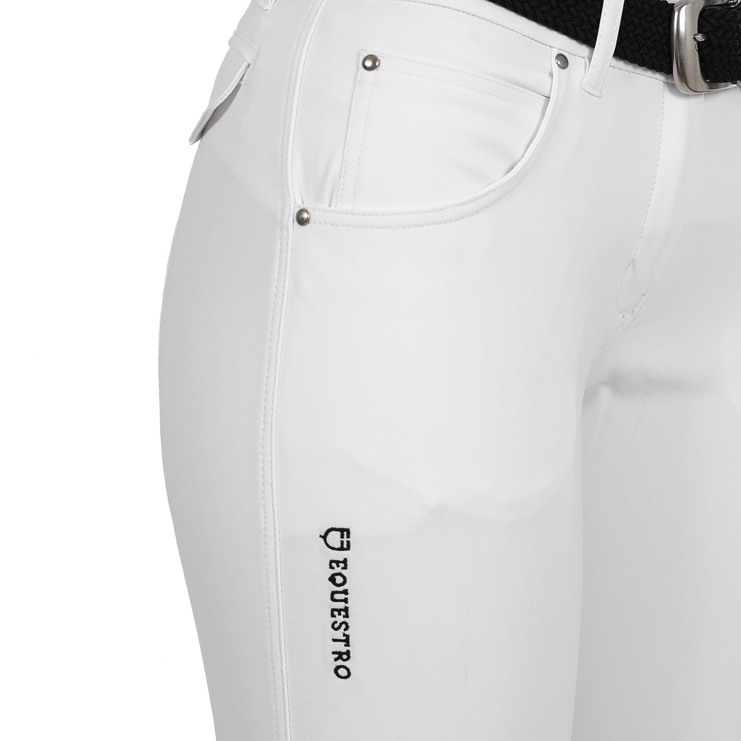 Pantaloni slim fit donna Equestro Olimpia con grip in silicone