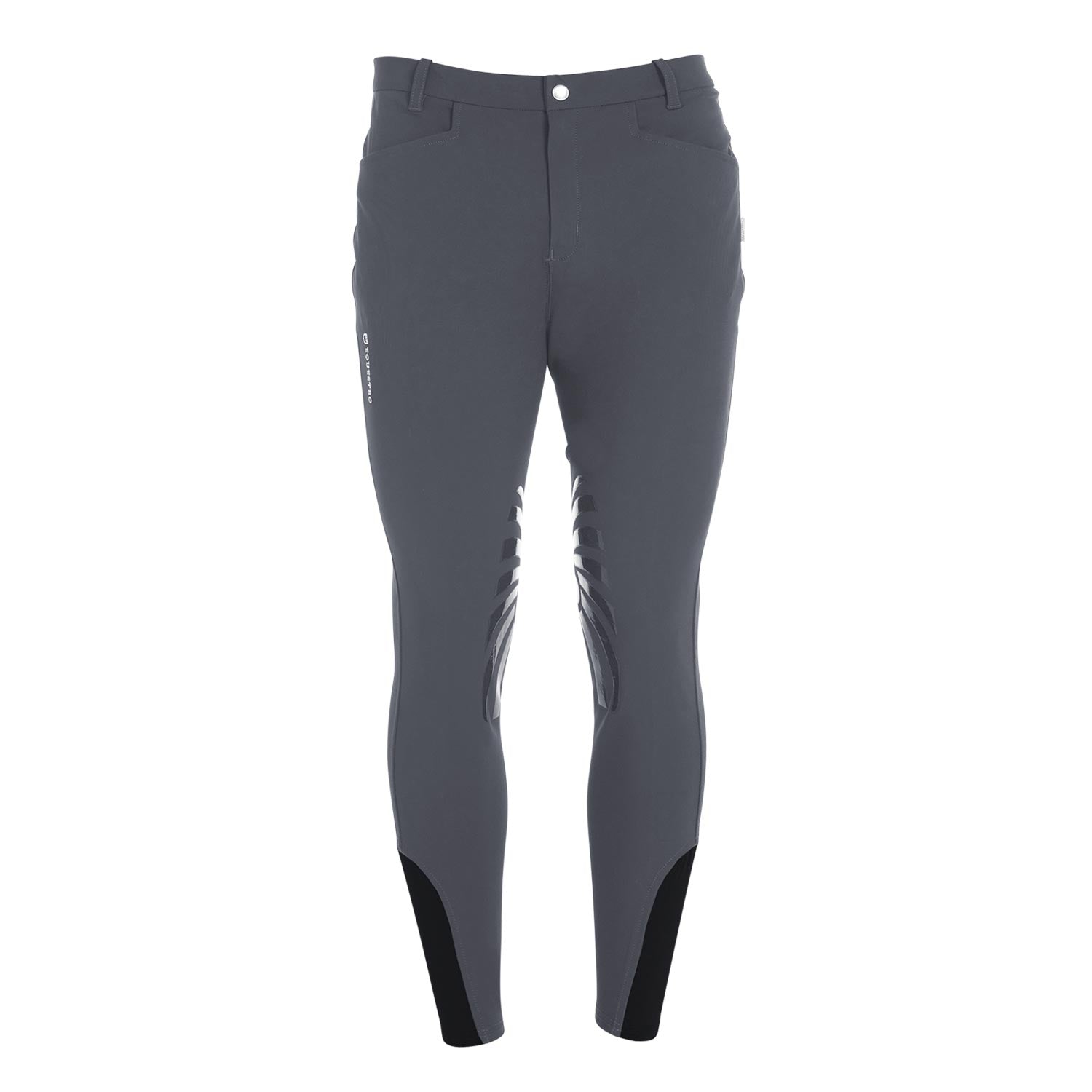 Pantaloni uomo slim fit Equestro modello Hermes con grip al ginocchio