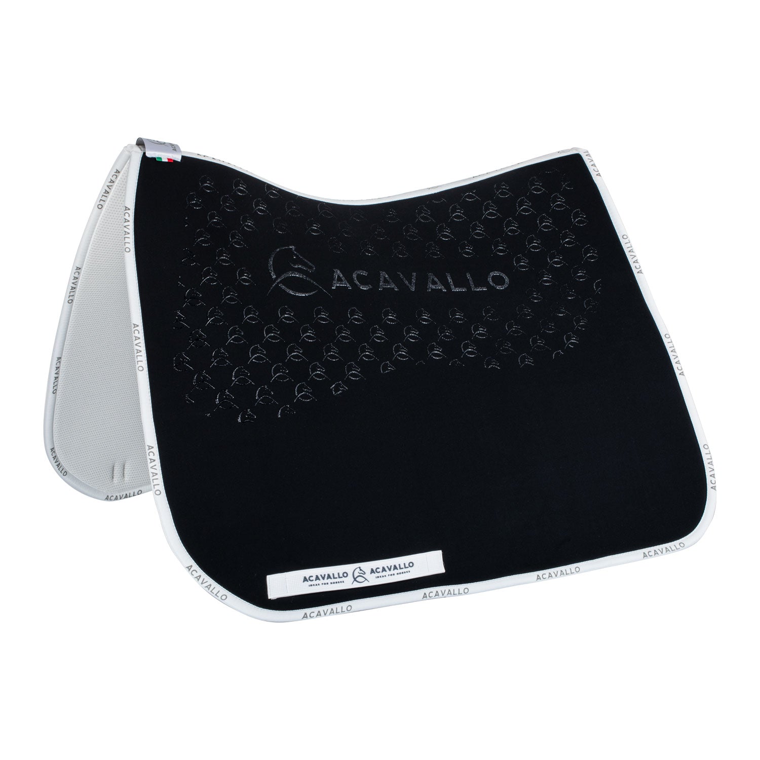 Sottosella dressage Acavallo in Lycra con grip in silicone e fodera in bambù