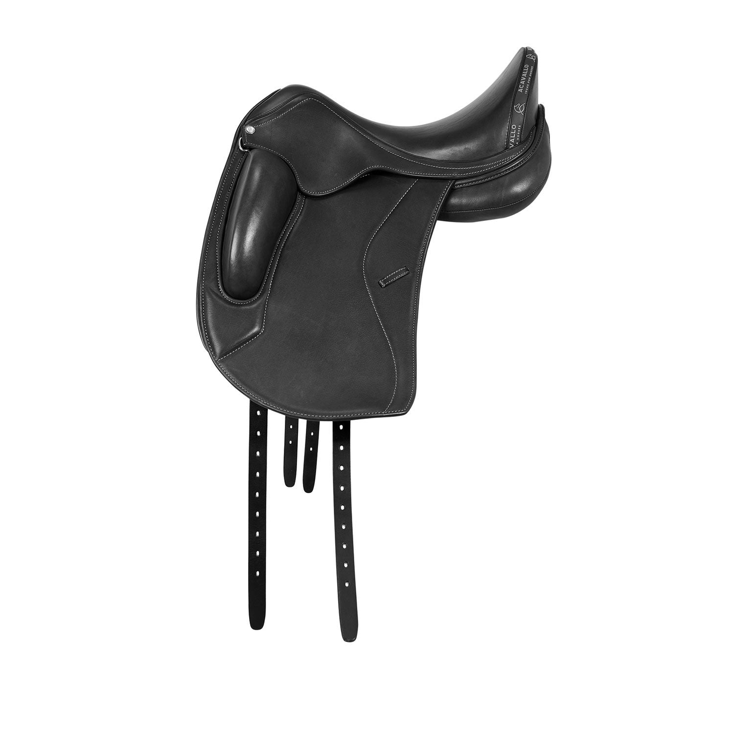 Sella dressage monoquartiere Acavallo Leonardo cuscini lana