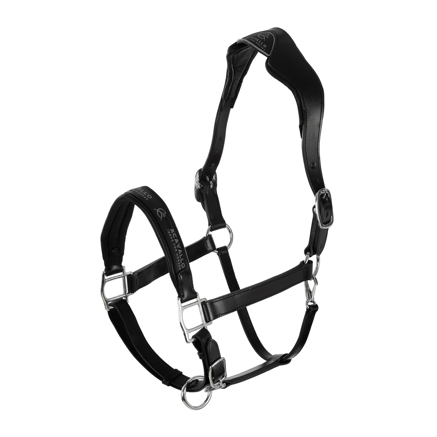 Cavezza capezza per cavalli Acavallo anatomica in pelle di vitello