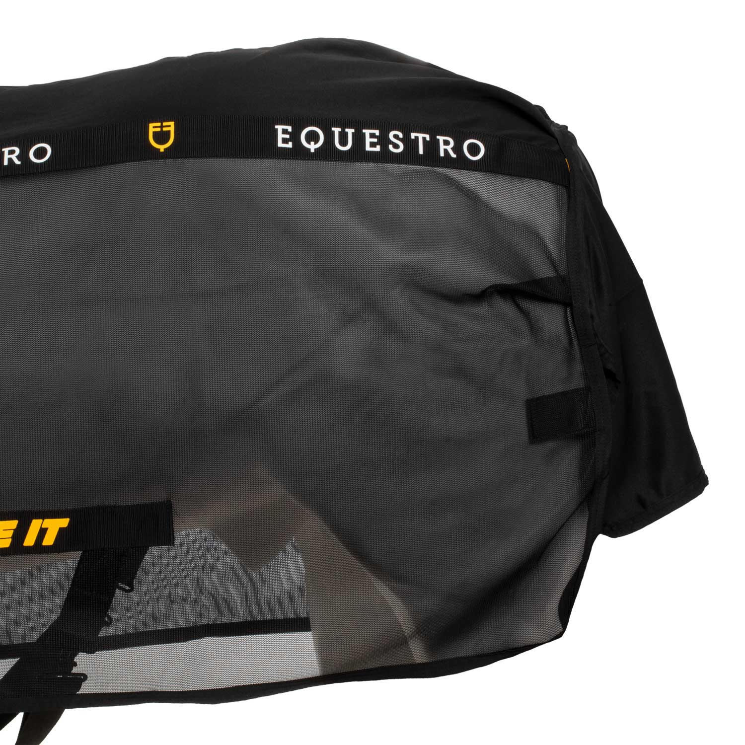 Coperta antimosche Scuderia Equestro realizzata nell'innovativo tessuto mesh traforato