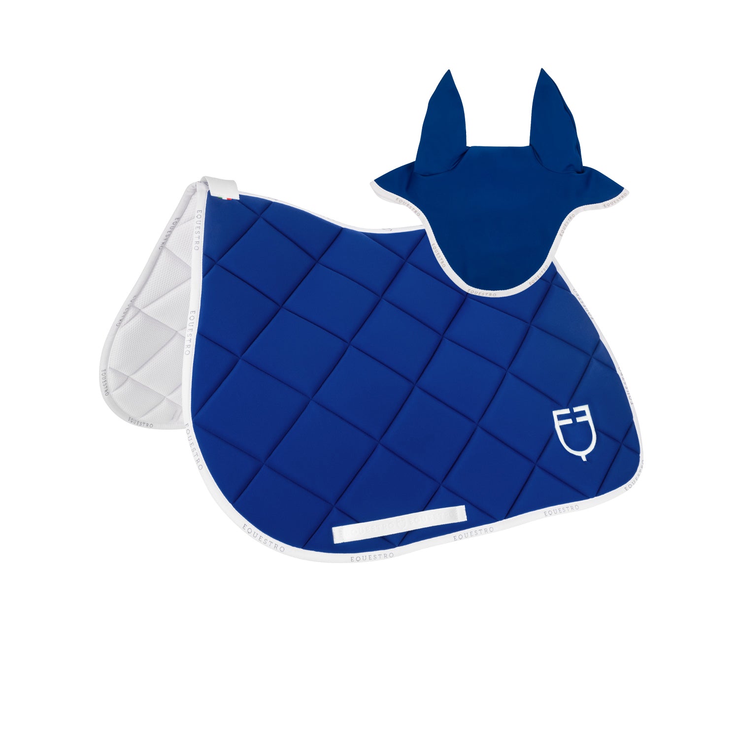 Kit Sottosella Equestro in tessuto tecnico + Cuffietta Sea Blue