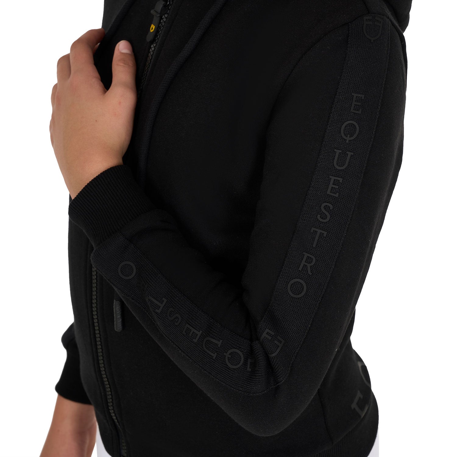 Felpa bambina full zip con pile interno Equestro