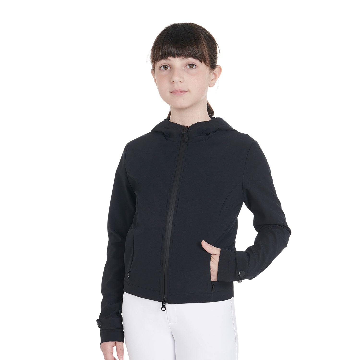 Giacca bambini softshell slim fit in tessuto tecnico