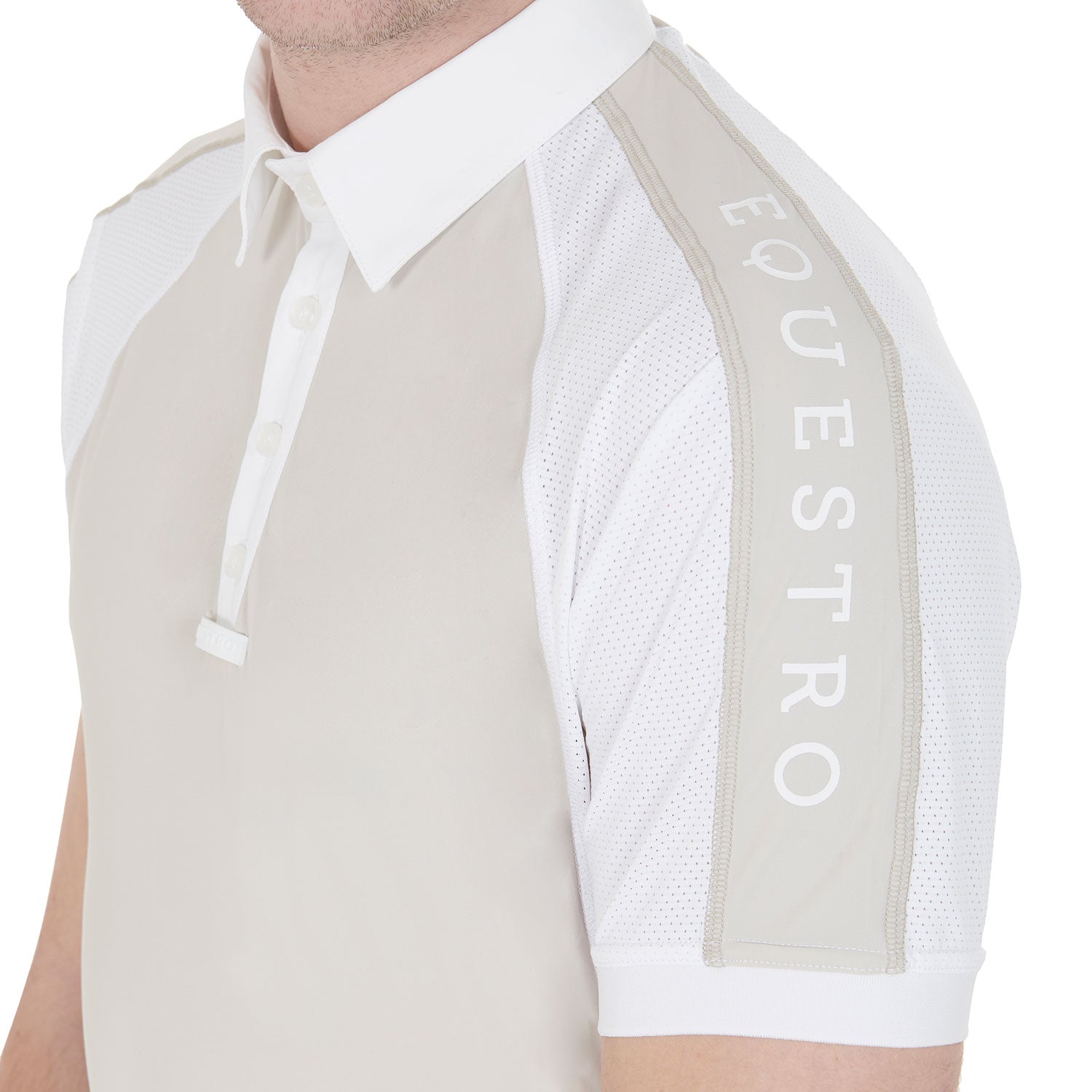Polo Uomo Slim Fit da concorso Equestro in tessuto tecnico