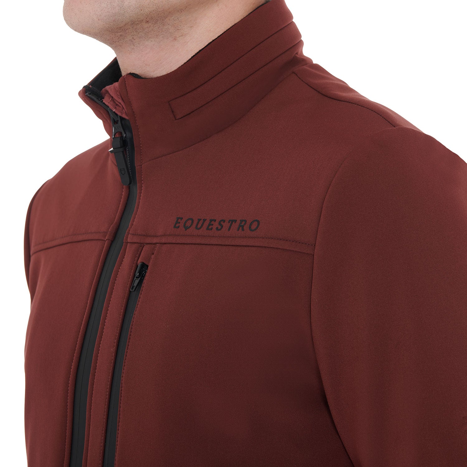 Giacca uomo in tessuto tecnico con cappuccio estraibile Equestro