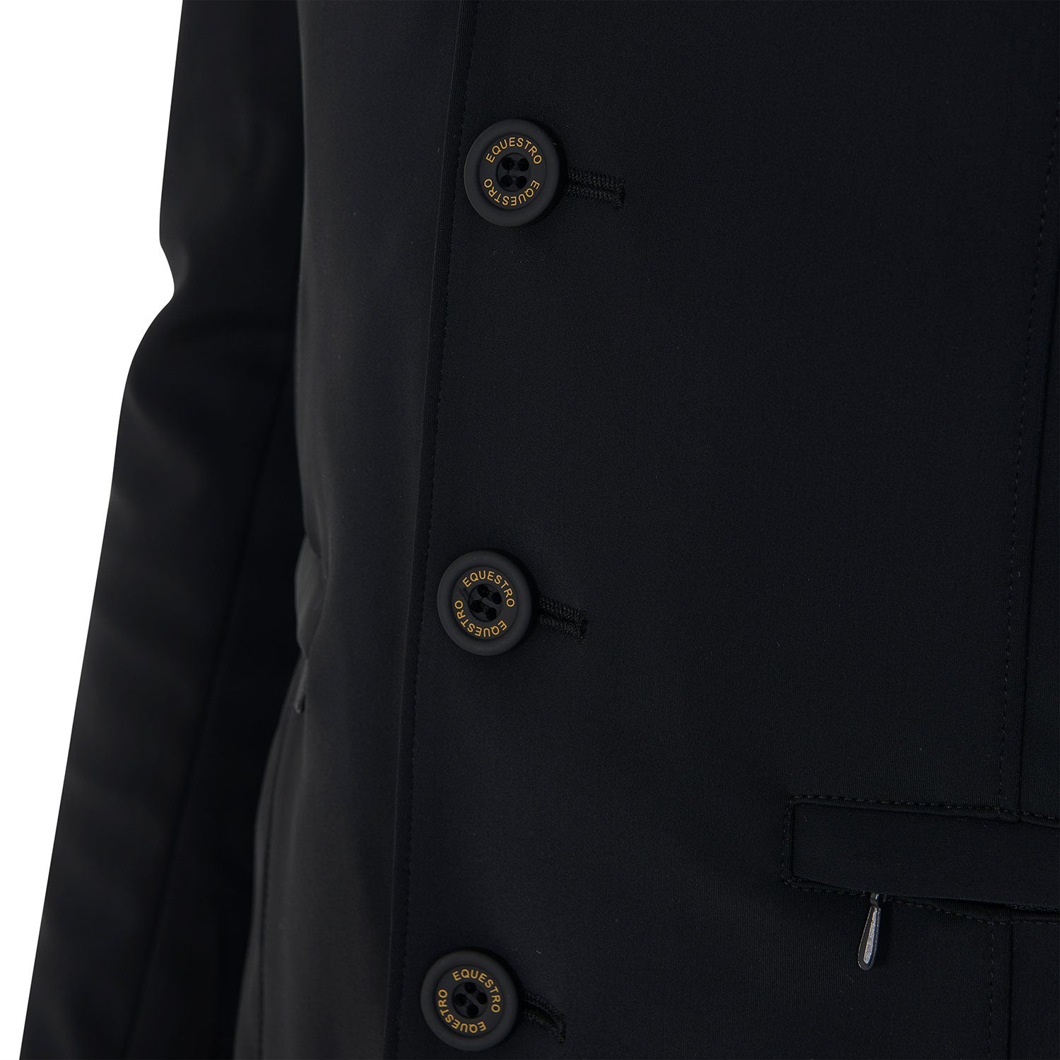 Giacca da concorso uomo Equestro Exclusive con logo a contrasto