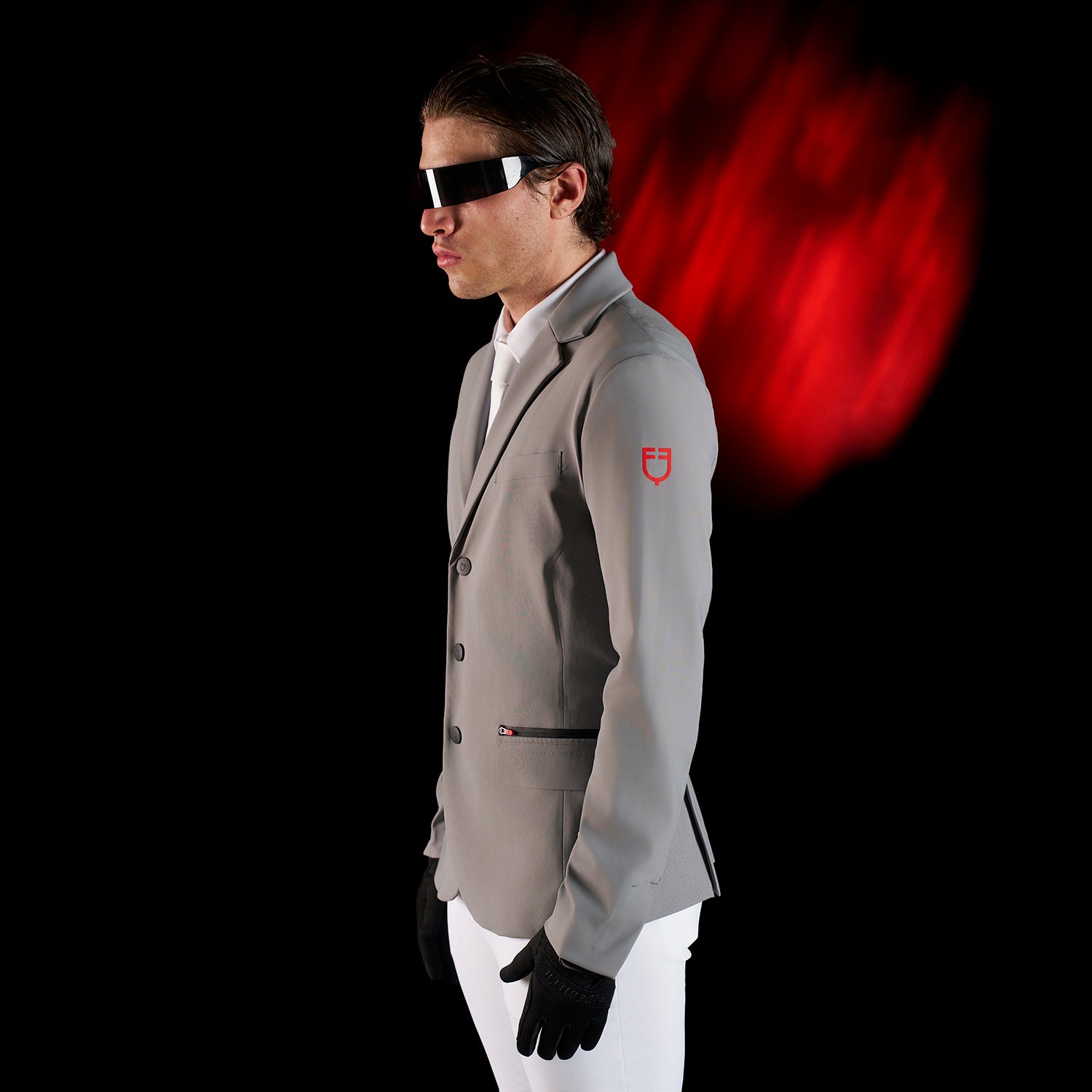 Giacca concorso uomo Equestro Ridertechnology cuciture termosaldate