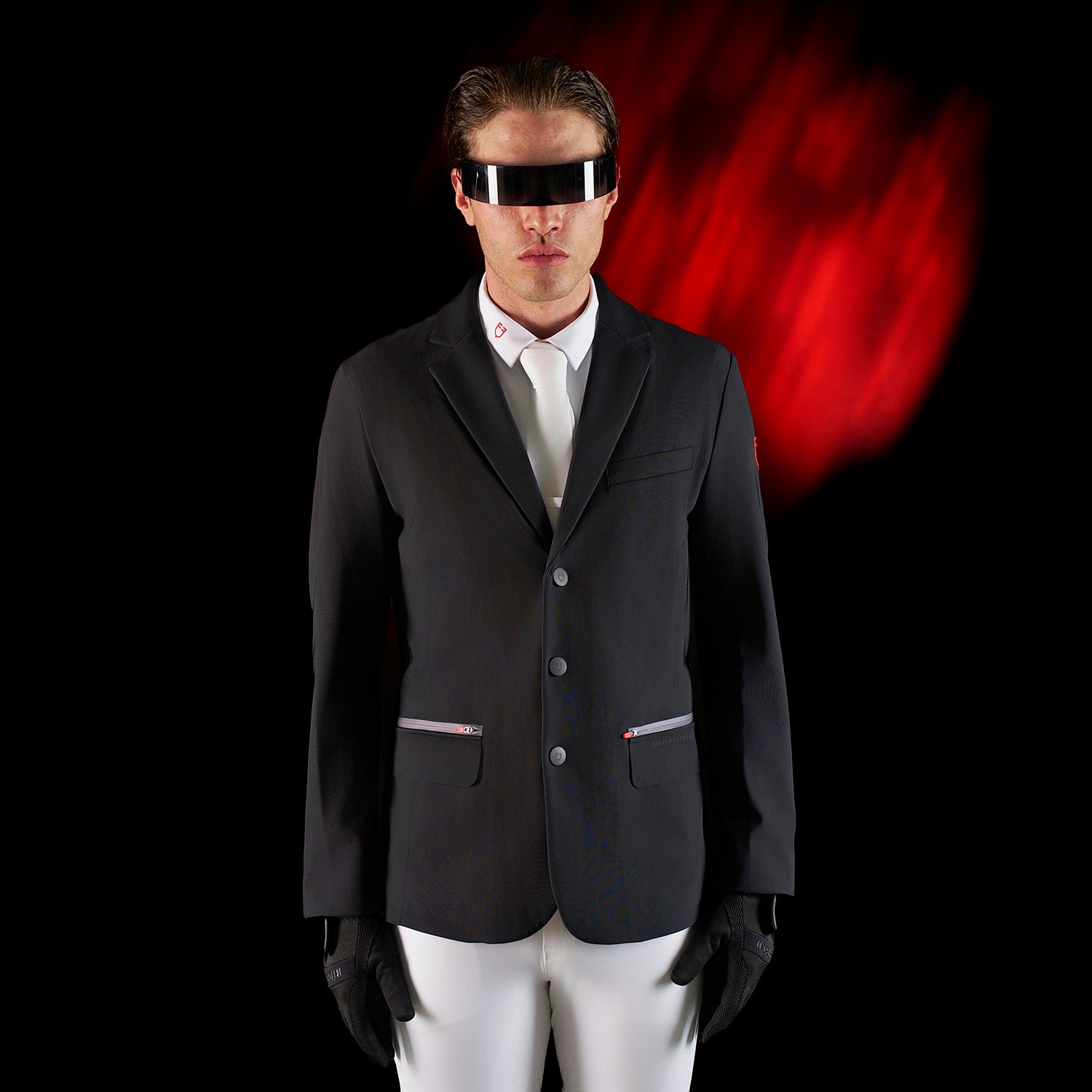 Giacca concorso uomo Equestro Ridertechnology cuciture termosaldate