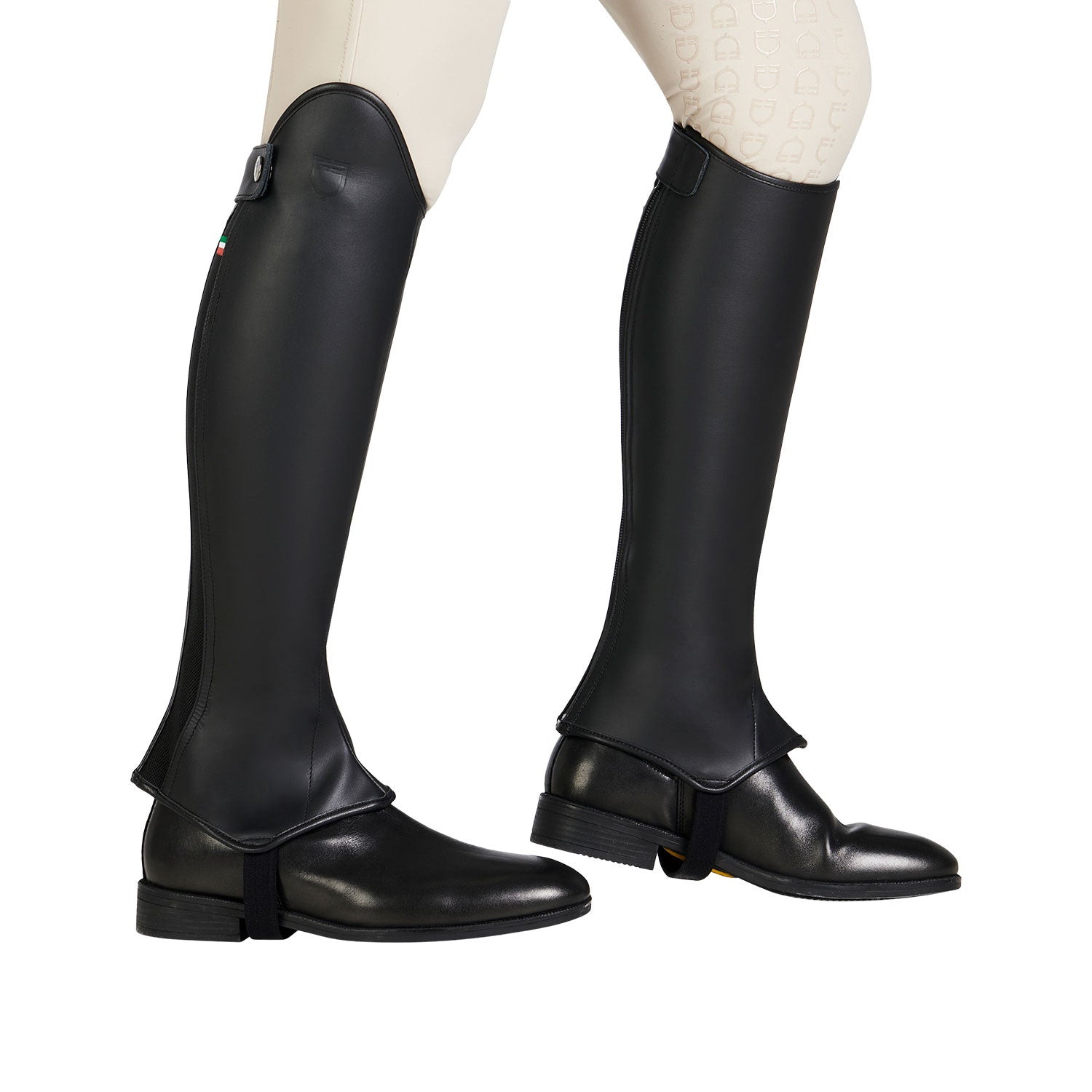 Ghette Unisex Equestro Colombo in Cuoio Morbido con logo