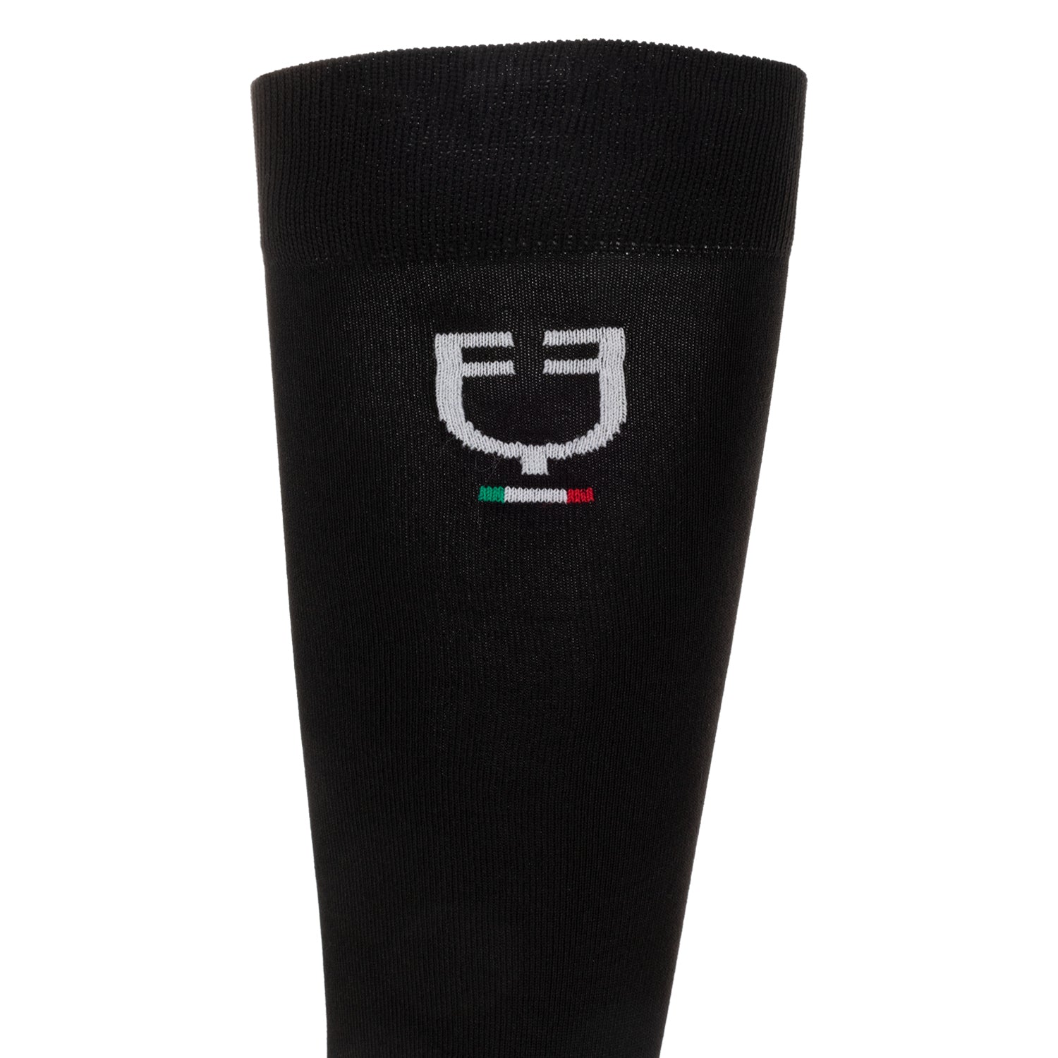 Calze in tessuto tecnico elasticizzato traspirante con logo bandiera italiana