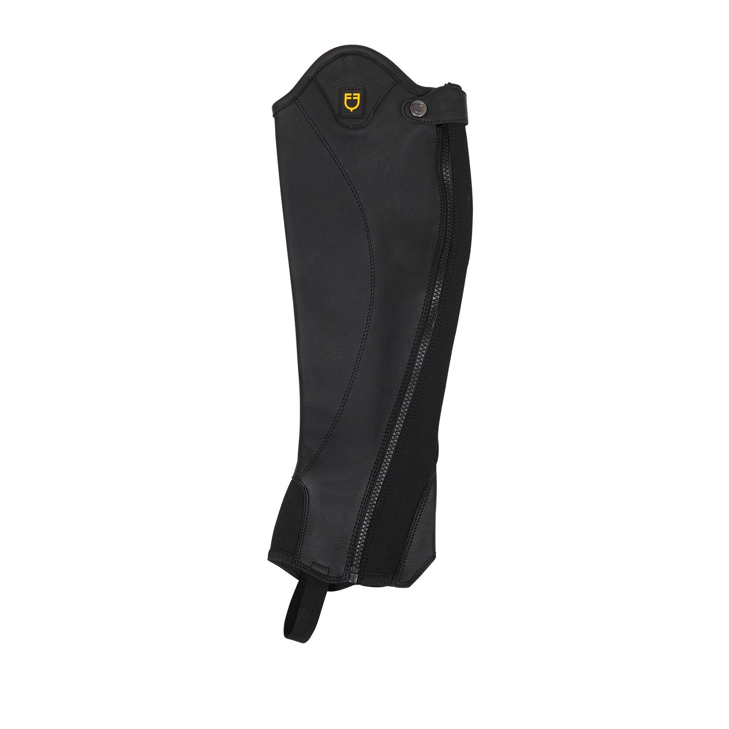 Ghette unisex Equestro Magellano in cuoio con cerniera laterale