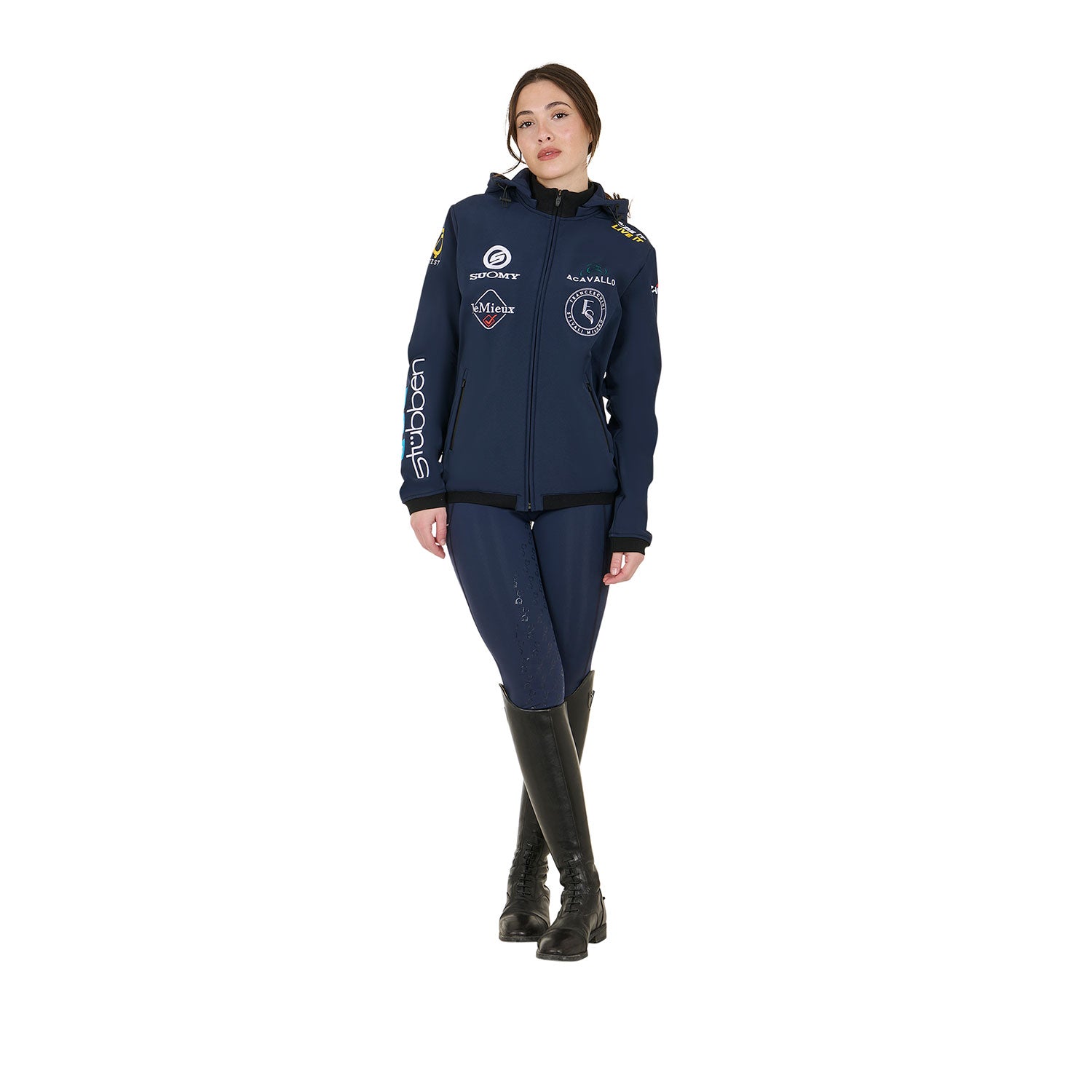 Softshell Donna Multilogo New Style 2025 Equestro Acavalo Stubben Zandonà etc