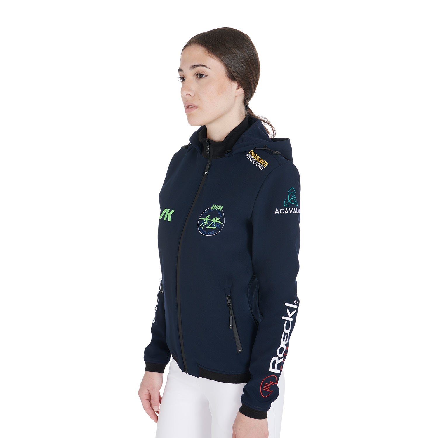 Giacca Softshell da donna Multilogo Equestro Kask Acavallo Stubben per Beneficienza