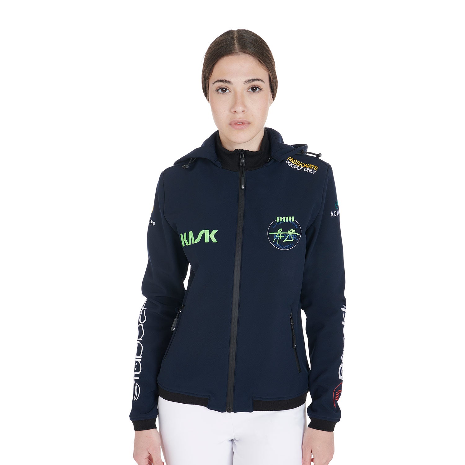 Giacca Softshell da donna Multilogo Equestro Kask Acavallo Stubben per Beneficienza