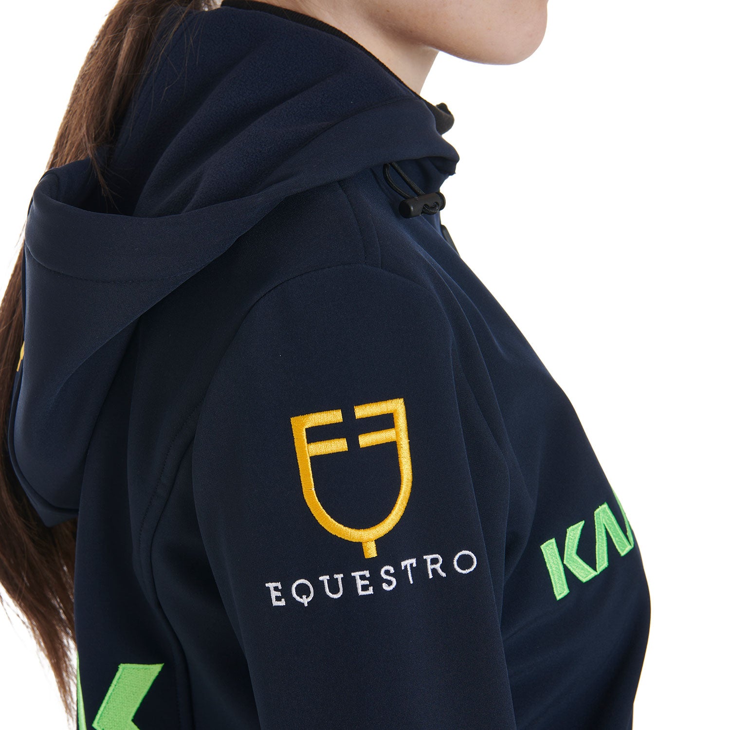 Giacca Softshell da donna Multilogo Equestro Kask Acavallo Stubben per Beneficienza