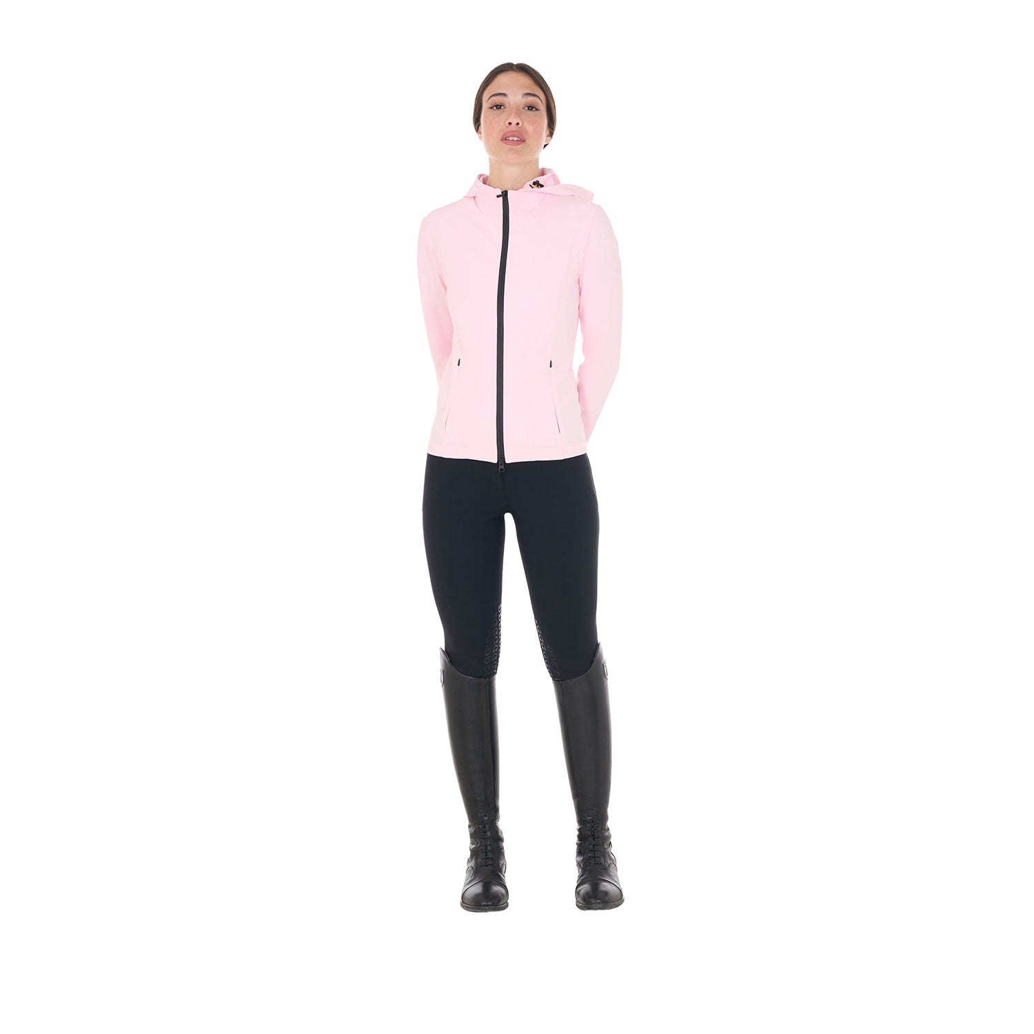 Giacca donna softshell slim fit zip antivento Equestro