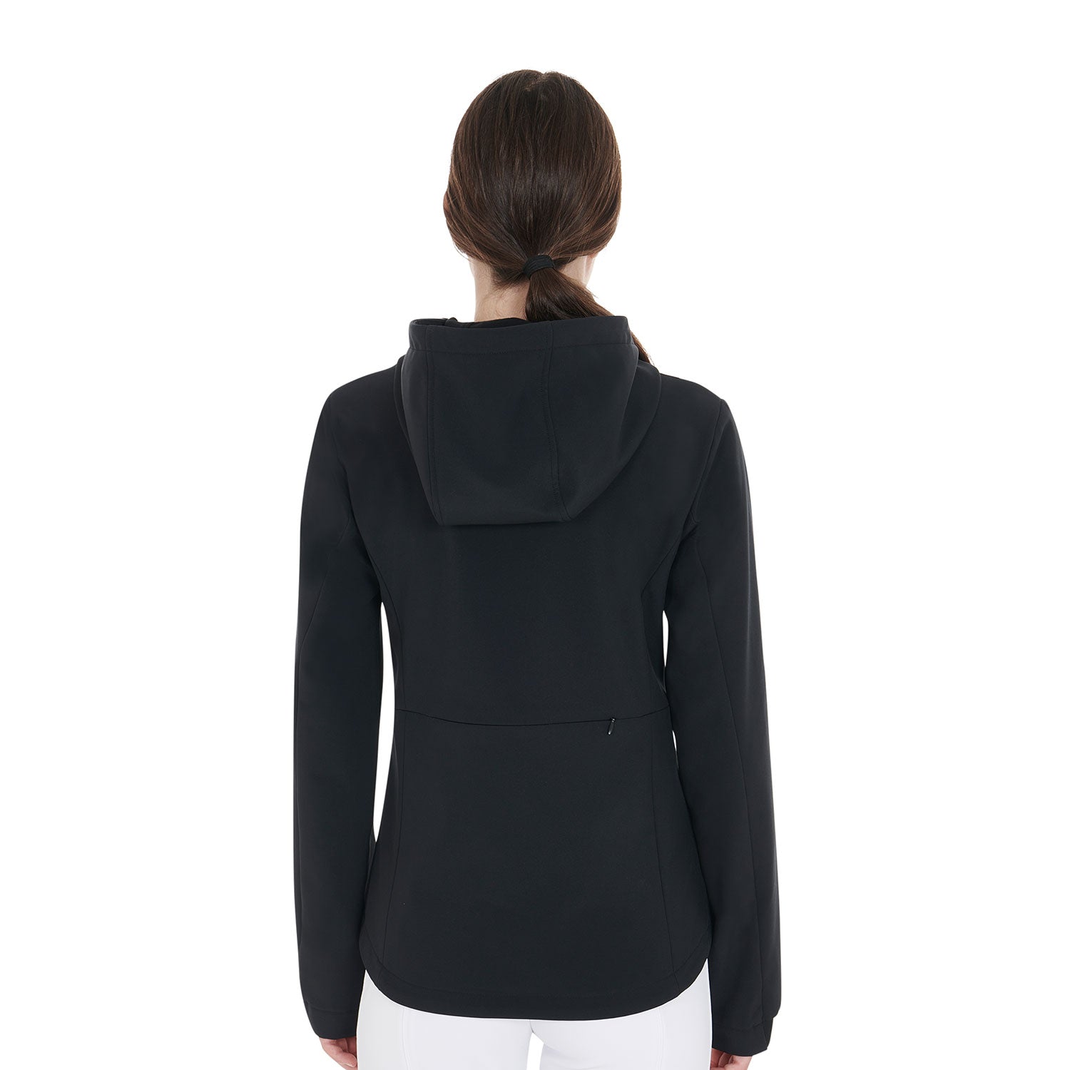 Giacca da donna softshell slim fit Equestro, pratiche tasche e zip a scomparsa